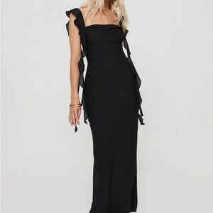 Princess Polly Lanai Maxi Dress Black